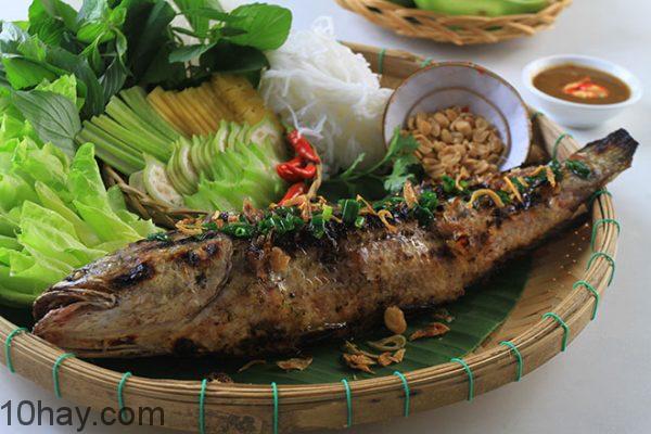 ca-loc-nuong món ngon cuốn bánh tráng 