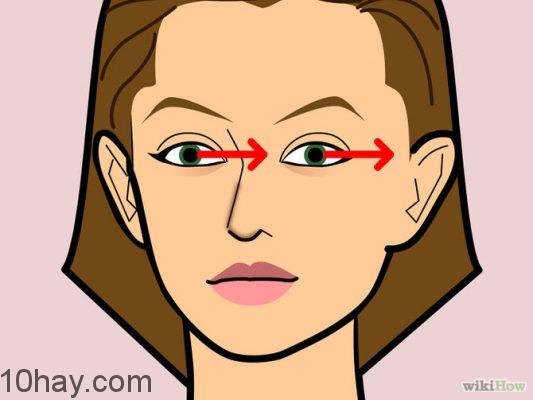 liếc mắt trái phải