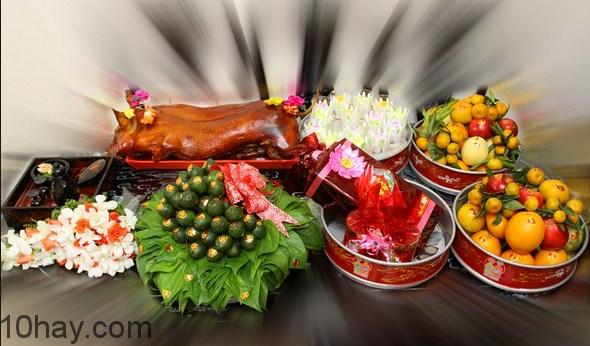Mâm quả trong lễ cưới truyền thống Việt nam