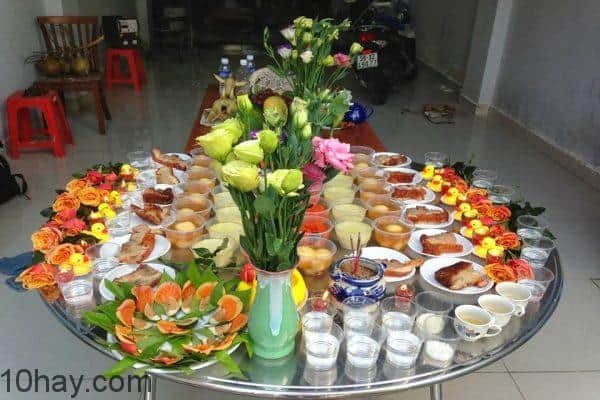 mâm cúng thôi nôi 1