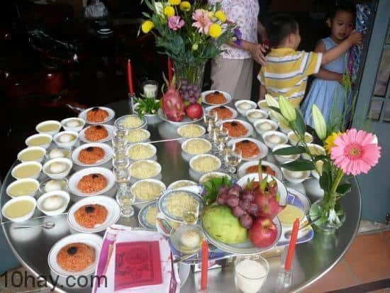 lễ vật cúng thôi nôi